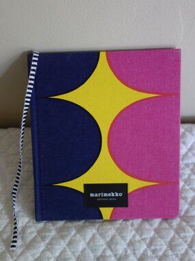 2016 MARIMEKKO Pink Blue Yellow Hardback Birthday Book – Unused